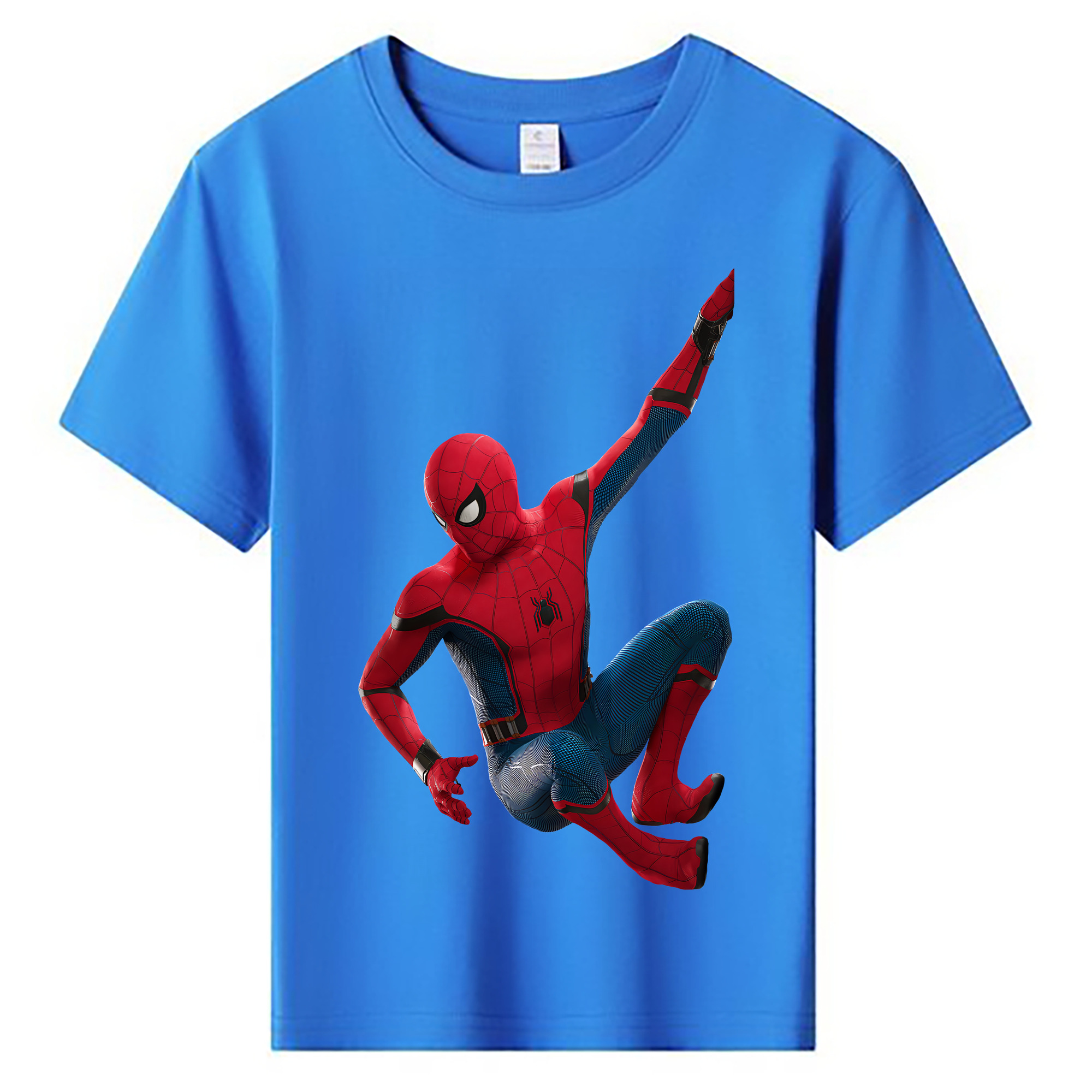 （画像用） Spider Man スパイダーマン 綿100％キッズTシャツ（フロントプリント）